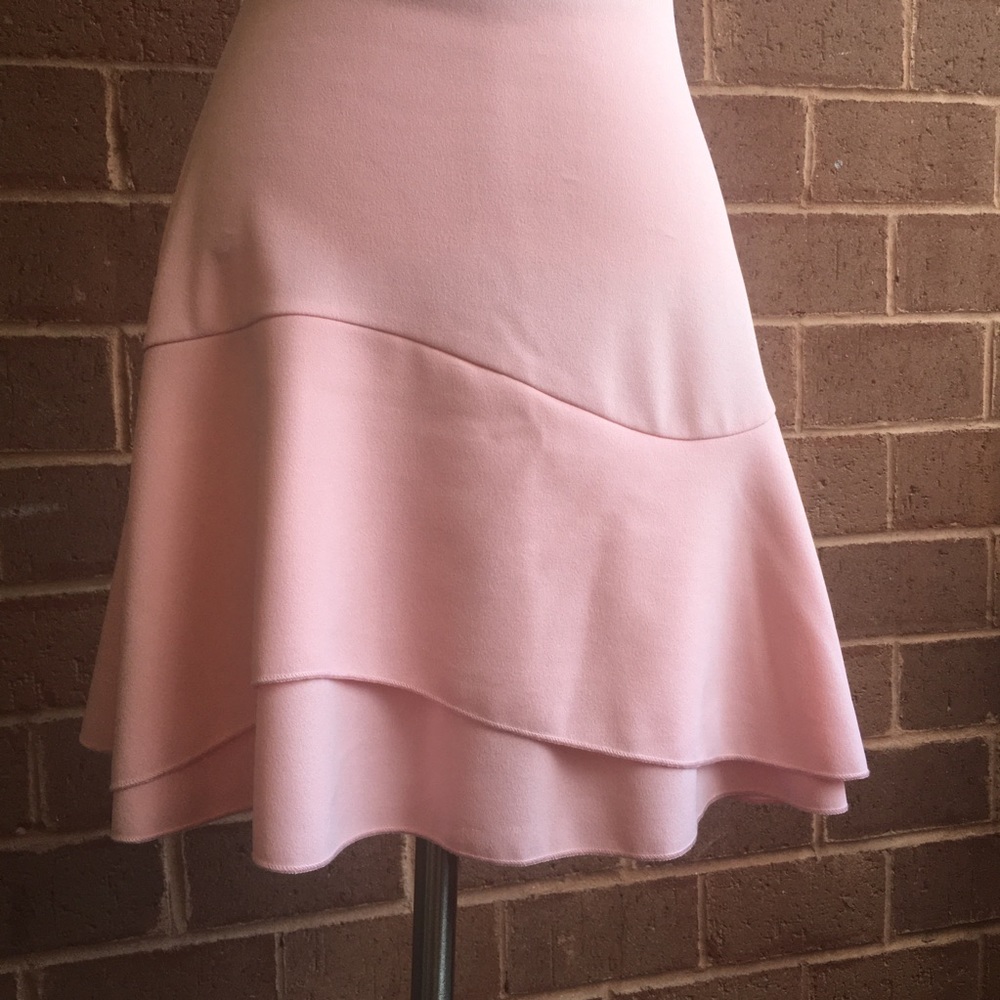 Design Lab Pink Halter Neck Fit and Flare Dress - Picture 4 of 10